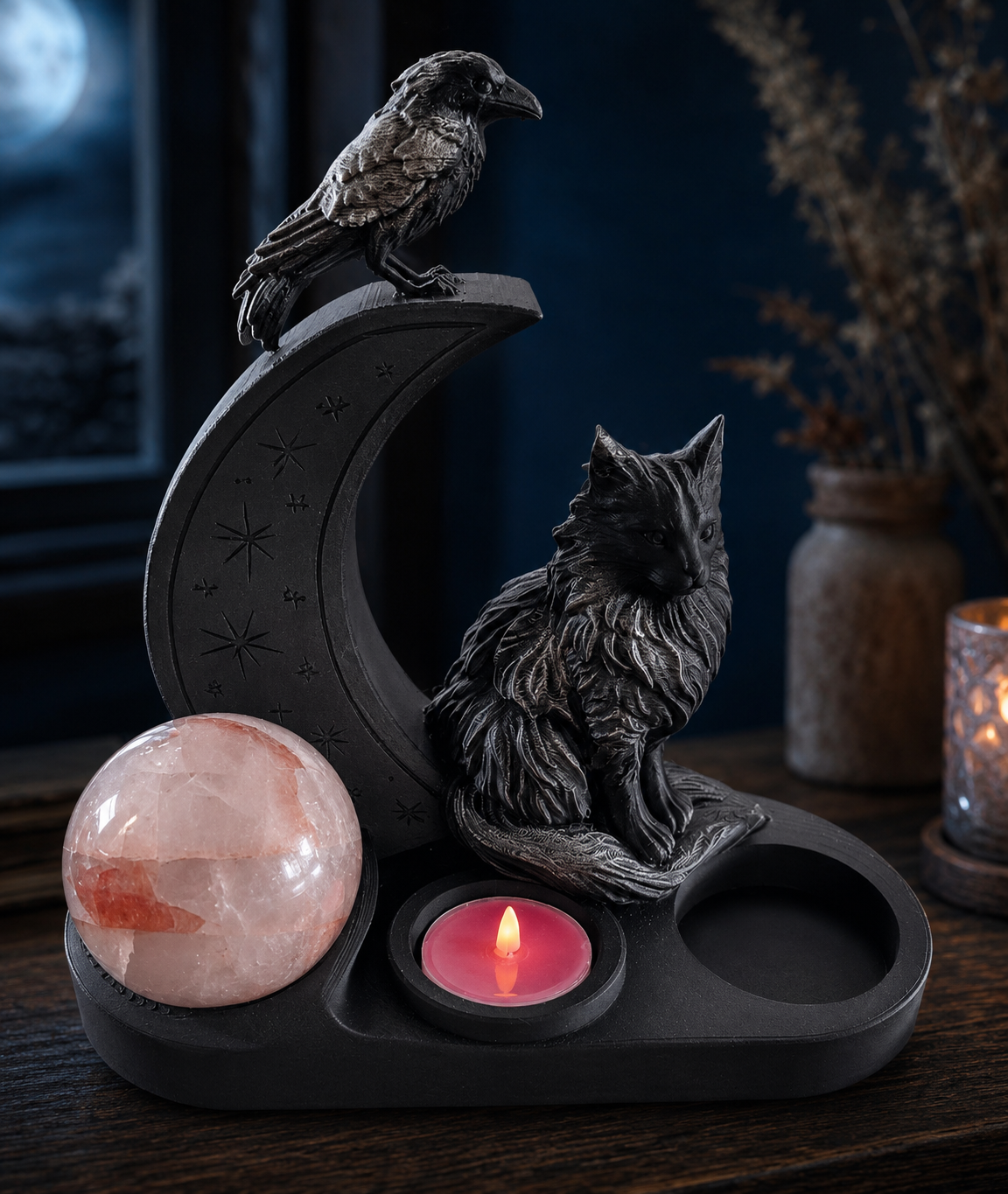 Lunéa – Sanctuaire du Chat & du Corbeau Collection Lithéa