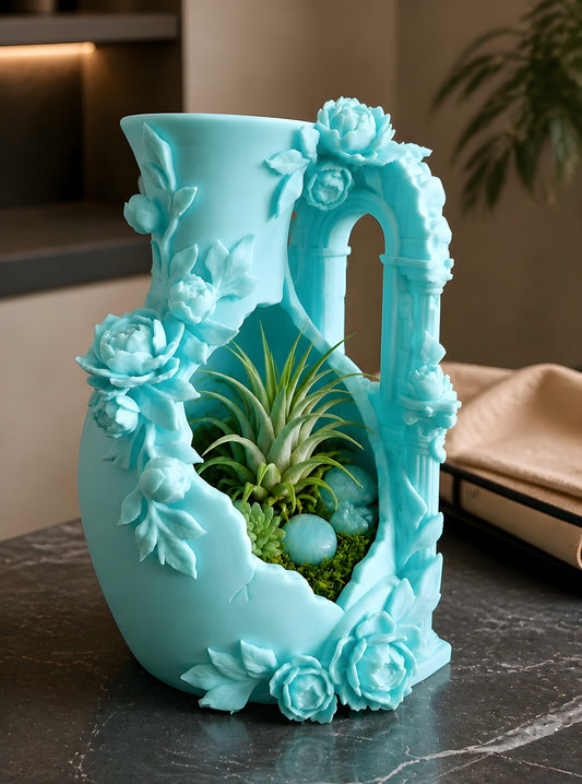 Éclosion d'Émeraude Vase décoratif Collection Terra