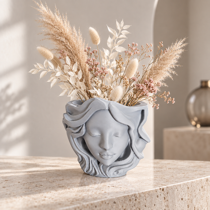 Aurélys Vase Visage Sculptural Collection Terra