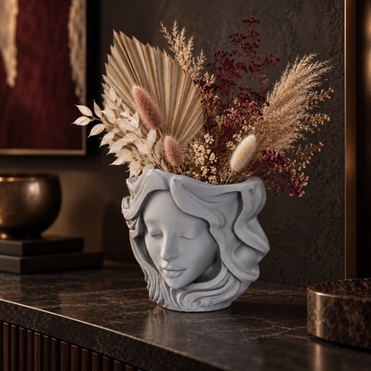 Aurélys Vase Visage Sculptural Collection Terra