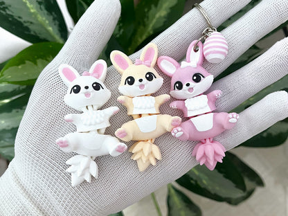 Bunny Porte-clés lapin articulé Collection Keya