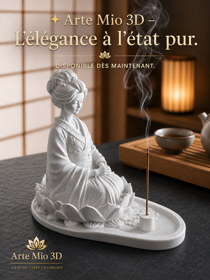 Harmonie Éternelle Porte-encens Geisha Collection Zenora
